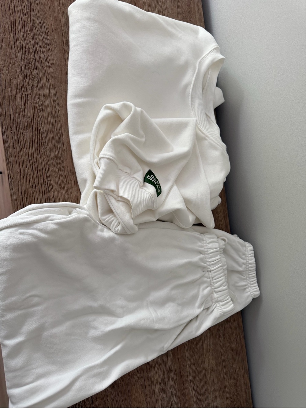 Daily Drills White Women's Sweatpants & Pullover Set (Never worn, paid $250)